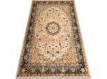 Tappeto Di Lana Omega Adagio Vintage, Rosetta Cognac Beige 235X350 Cm