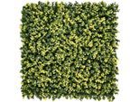Siepe Artificiale Di Bosso Luna - 100 X 100 Cm - Edera Artificiale - Pannello Murale - Schermo Privacy Per Balcone