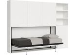 Itamoby - Letto Singolo A Scomparsa Kando Comp.F Con Materasso Bianco Frassino