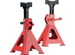 Set Di 2 Cavalletti Di Sostegno Wiltec, Cavalletto Di Sostegno Fino A 2 Tonnellate, Cavalletto Regolabile In Altezza 26,5-43 Cm, Cavalletto Di Lavoro Con Bullone Di Sicurezza, Cavalletto Per Auto In Gomma Antiscivolo