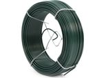 Filo Da Giardino Wiltec Verde Ø 1,15 Mm X 50 M, Filo Per Legare In Acciaio Zincato Con Rivestimento In Pvc, Filo Per Piante Con Supporto Per Filo, Filo Flessibile Per Artigianato