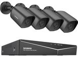 Sannce Sistema Di Sicurezza Domestica Intelligente, 8CH Dvr, 5MP Telecamere A Visione Notturna, Nessuno