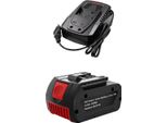 Batteria Sostitutiva Bosch 18V, Capacità 6000Mah, Caricabatterie Rapido 4A, 1 Batteria 1 Caricabatterie
