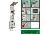 Pannello Doccia Per Bagno, Display A Led Della Temperatura, Getti Massaggianti Spa, Spazzolato 8006