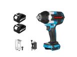 Avvitatore Elettrico A Impulsi, Coppia Massima 1800 N-M, Motore Brushless, Velocità 7000 Giri/Min, 2 Batterie Spina Eu A