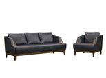 Set Di Divani Neri Di Design Poltrona Moderna A Tre Posti Set Da 2 Pezzi