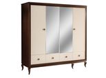 Armadio Con Specchio Armadio In Legno A 4 Ante Con 3 Cassetti Nuovo