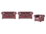 Divani In Pelle Divani Chesterfield Poltrona 2 Posti Bordeaux Pelle Classica
