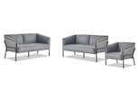 Mobili Da Salotto Divani In Pelle Poltrona Poltrona 2 Posti Pelle Grigio Acciaio Inox