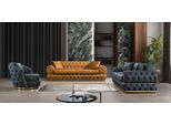 Set Di Divani Chesterfield Di Lusso 3+3+1 Posti Set Divano Poltrona Divani In Pelle