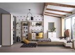 Garnitur Kinderbett Kindermöbel Kinderzimmer Bett Holz Grau Set 9tlg