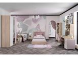 Garnitur Kinderbett Kinderzimmer Bett Holz Rosa Kindermöbel Set 8tlg