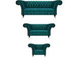 Set Di Divani Couch Upholstery Chesterfield Design Sofa Set 3Pcs Modern Complete