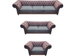 Divani Di Design Divani Completi 3 Pezzi Soggiorno Divano Poltrona Chesterfield