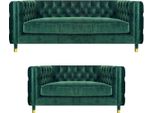 Set Completo 2X Divani Divani Set Di Divani Imbottiti Mobili Moderni Chesterfield