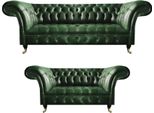Set Di Divani In Pelle Set Completo Di Divani Da Salotto Design Mobili Imbottiti Chesterfield
