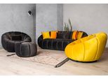Divano Di Lusso Set Mobili Imbottiti Tre Posti Poltrona Sgabello Tessuto Mobili 4Pcs