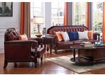 Classico Chesterfield Barocco Rococò Divano Set 3+1 In Pelle