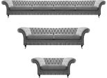 Set Di Divani Da Salotto Di Design 3 Pezzi Set Di Divani Chesterfield Di Lusso Arredamento Nuovo