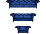 Set Di Divani Da Salotto 3 Pezzi Lusso Moderno Completo Di Mobili Da Salotto Tessile Chesterfield