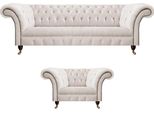 Divano Completo 2 Pezzi Poltrona Divano Tre Posti Divano Set Chesterfield