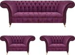 Soggiorno Imbottito Set Di Divani 3 Pezzi Mobili Tessili Divani Chesterfield