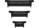 Set Di Divani Divani Divani Poltrone Da Salotto Arredo Chesterfield 3+2+1