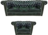 Set Di Divani Verde Divano A Tre Posti Design Poltrona Moderna Chesterfield Soggiorno