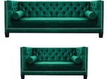 Set Di Divani Verdi Di Design Divani Chesterfield Divani Moderni Poltrone Sedile