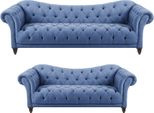 Set Di Divani 2 Pezzi Moderni Di Lusso Set Di Divani Chesterfield Soggiorno Nuovo