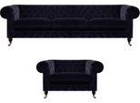 Set Da Salotto Set Di Divani A 2 Pezzi Set Di Divani A Tre Posti Poltrona Arredo Chesterfield