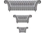 Nuovo Set Di Divani Divani Divano Mobili Imbottiti Design Chesterfield Soggiorno
