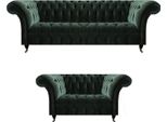 Divani Di Lusso A Tre Posti Con Set Di Divani Imbottiti A Due Posti Chesterfield