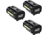 Batteria Agli Ioni Di Litio Da 40V, Capacità 6000Mah, Compatibile Con Diversi Modelli Ryobi, Batteria Da 3 Pezzi