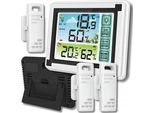 Omna | Stazione Meteo Wireless - Con Barometro E 3 Sensori - Design Moderno - Letture Precise