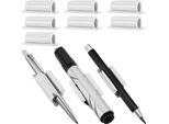 Inf Portapenne Adesivo In Silicone Da 3 Pezzi Per Scrivania Bianco
