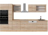 Vicco Cucina Completa R-Line, 350 Cm , Pl Rovere, Rovere Sonoma/Goldkraft
