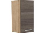 Vicco Pensile Da Cucina R-Line, 30 Cm, Grigio Nobile/Quercia Dorata