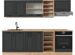 Vicco Cucina Componibile R-Line, 240 Cm , Pl Rovere, Antracite Casa Di Campagna/Rovere Dorato