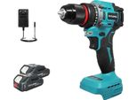 Trapano A Percussione A Batteria, Motore Brushless Da 21 V, Velocità 0-2000 Giri/Min, Batteria 2 X 2,0 Ah, Ue