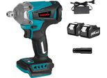 Avvitatore A Impulsi, Coppia 1200Nm, Motore Brushless, 2 Batterie 1 Spina Ue