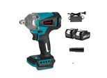 Avvitatore Elettrico A Impulsi, Coppia 1200 Nm, Motore Brushless, 2 Pacchi Batteria A