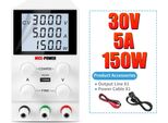 Alimentatore Dc, Uscita 30V/60V/120V, Corrente 3A/5A/10A, Bianco SPS305D