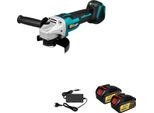 Smerigliatrice Angolare, Motore Brushless, Diametro Del Disco 125 Mm, 2 Pacchi Batteria