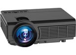 Tragbarer LCD-Projektor, 1080P, Heimkino-Projektor mit WLAN/BT und Fernbedienung, kleiner Videoprojektor, kompatibel mit iOS/Android