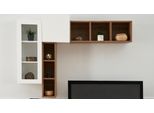 Set Soggiorno 4 Pezzi 2X Armadio A Muro Con 2X Mensola A Muro Design Moderno Mobili In Legno