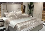 Letto Letto Matrimoniale Letto Da Camera Letto Imbottito Struttura Del Letto Beige Oro Lusso