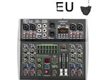 Lomeho Mini Mixer A 6 Canali, Funzione Bluetooth, 99 Effetti Dsp, AM-AX6 Eu, Daxtromn GGH-3,5KW