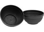 R-Bowl Ciotola Per Piante In Plastica Antracite 19 Cm Set Di 10 Ciotole Per Fiori Moderne E Resistenti Al Gelo