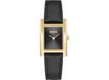 Quarzuhr BOSS LUCY, schwarz, Armbanduhren, Damen, Armbanduhr, Damenuhr, Edelstahlarmband, analog